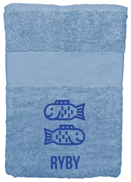 Osuška (100x150 cm) Znamení ryby