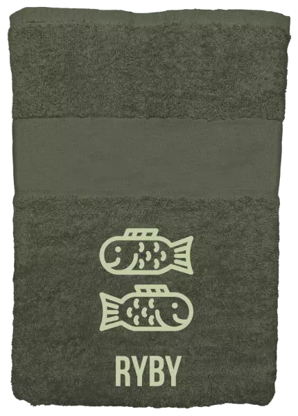 Osuška (100x150 cm) Znamení ryby