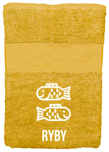 Osuška (100x150 cm) Znamení ryby