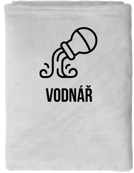 Mikroplyšová deka Znamení vodnář