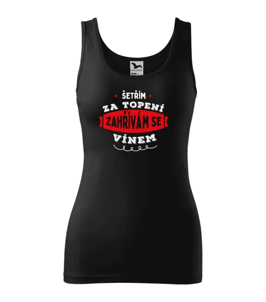 Dámské tílko Zahřívám se vínem