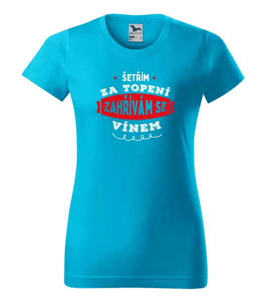 Dámské tričko Zahřívám se vínem