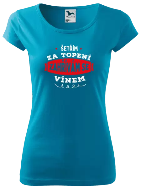 Dámské tričko Zahřívám se vínem