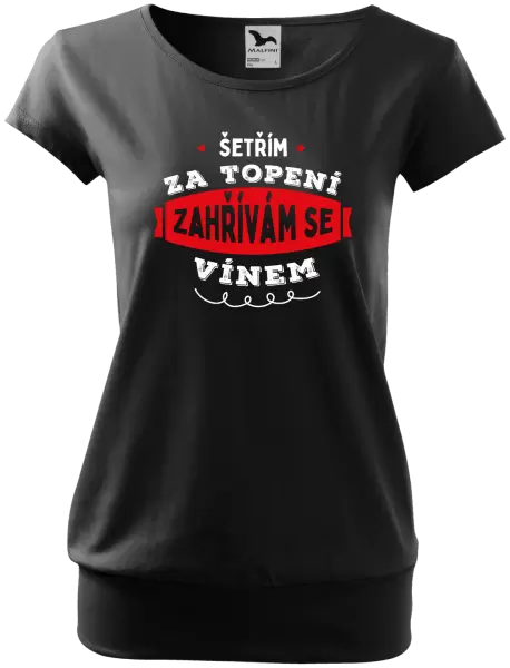 Dámské tričko Zahřívám se vínem
