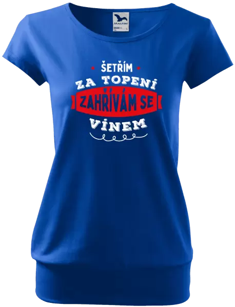 Dámské tričko Zahřívám se vínem