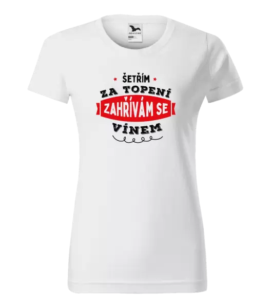 Dámské tričko Zahřívám se vínem