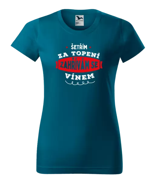 Dámské tričko Zahřívám se vínem
