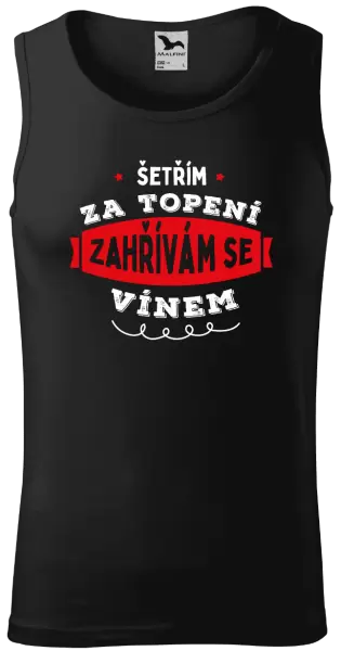 Pánské tílko Zahřívám se vínem