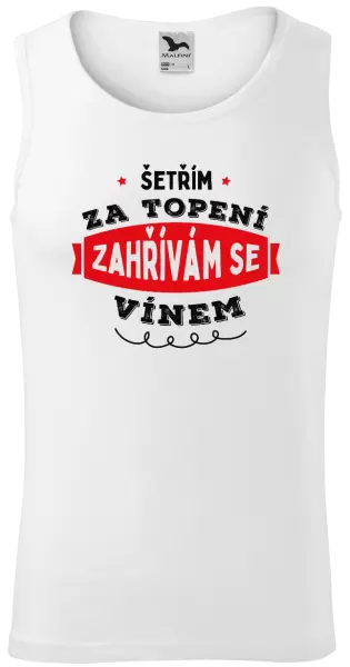 Pánské tílko Zahřívám se vínem