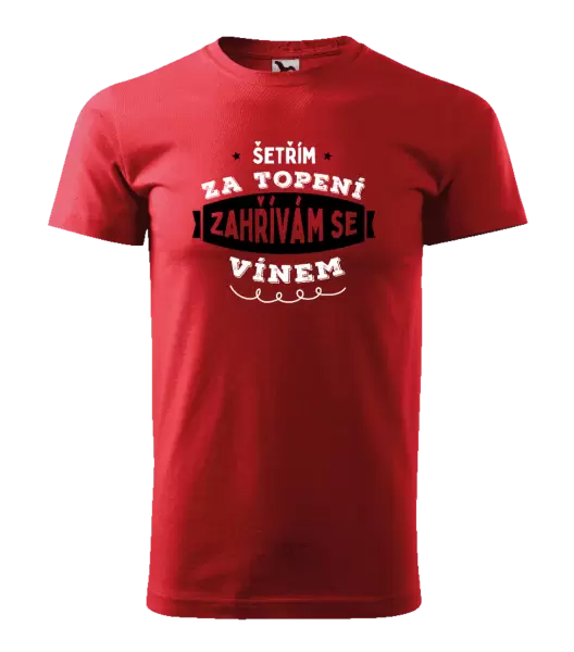 Pánské tričko Zahřívám se vínem
