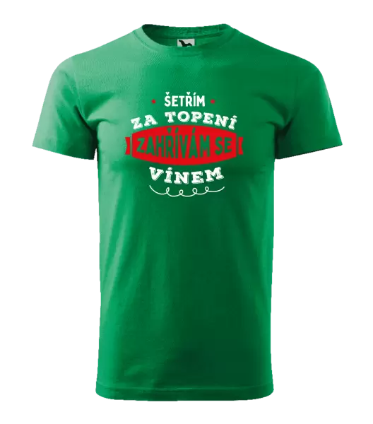 Pánské tričko Zahřívám se vínem