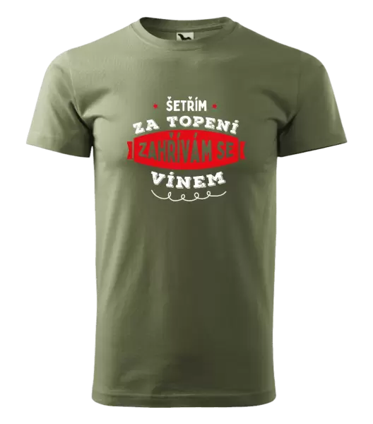 Pánské tričko Zahřívám se vínem