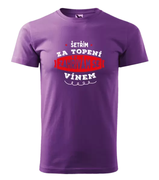 Pánské tričko Zahřívám se vínem