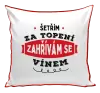 Polštář Zahřívám se vínem