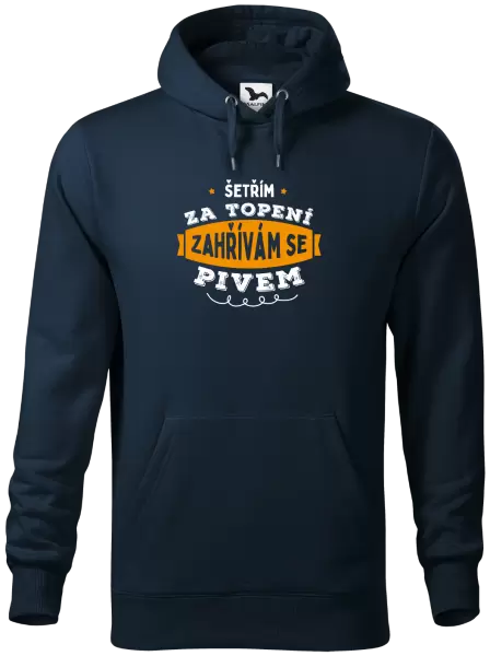 Pánská mikina Zahřívám se pivem
