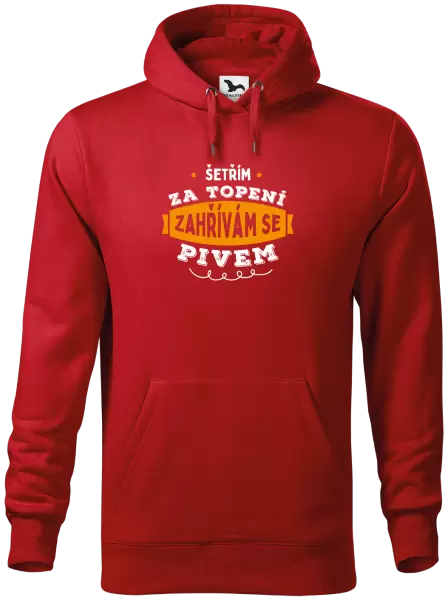 Pánská mikina Zahřívám se pivem