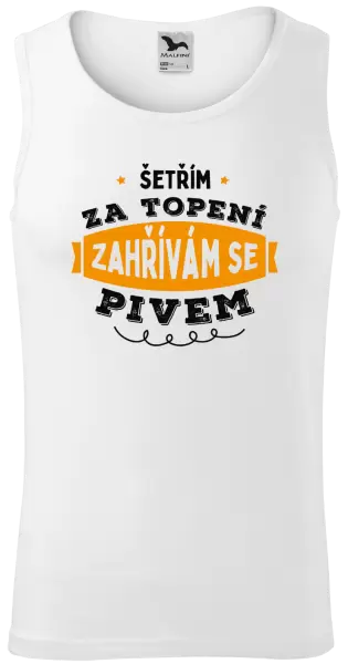 Pánské tílko Zahřívám se pivem