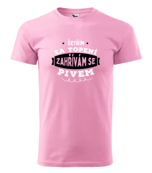 Pánské tričko Zahřívám se pivem