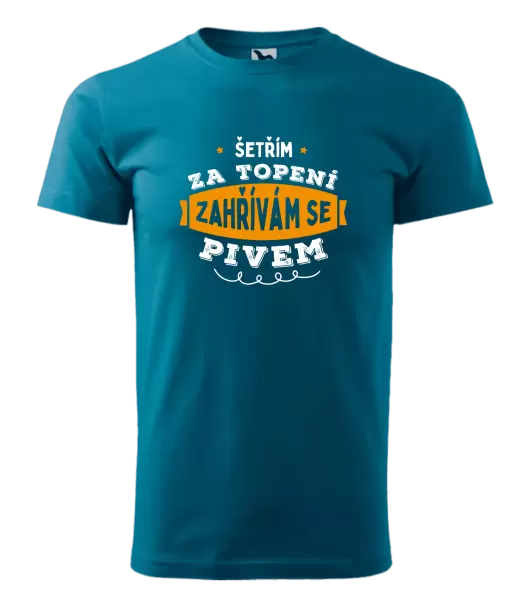 Pánské tričko Zahřívám se pivem