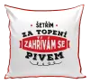 Polštář Zahřívám se pivem