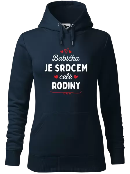 Dámská mikina Babička je srdcem celé rodiny