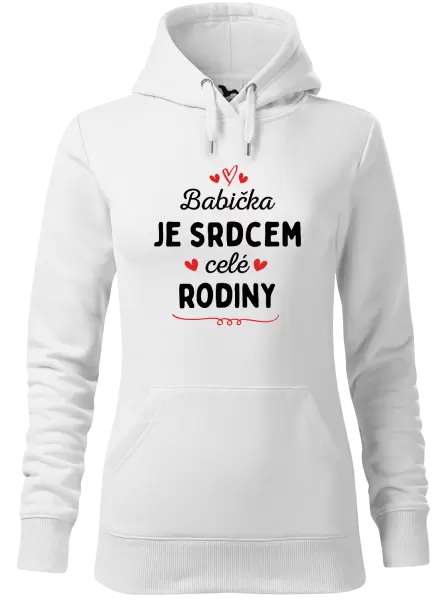 Dámská mikina Babička je srdcem celé rodiny