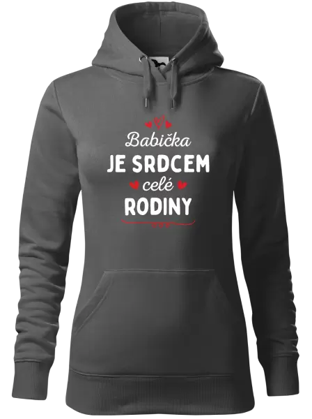 Dámská mikina Babička je srdcem celé rodiny