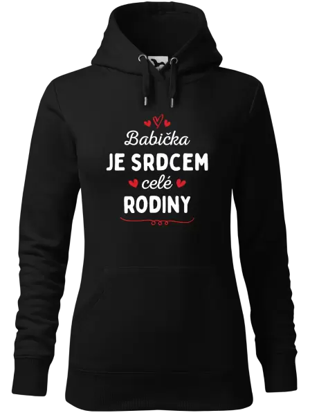Dámská mikina Babička je srdcem celé rodiny