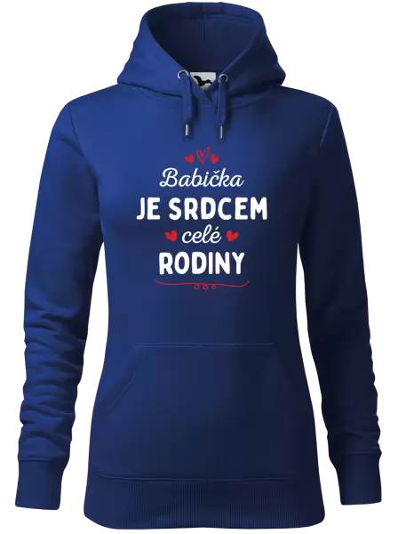 Dámská mikina Babička je srdcem celé rodiny