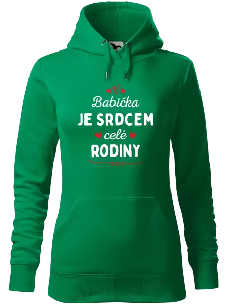 Dámská mikina Babička je srdcem celé rodiny