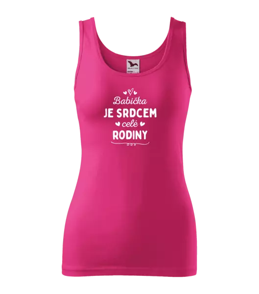 Dámské tílko Babička je srdcem celé rodiny