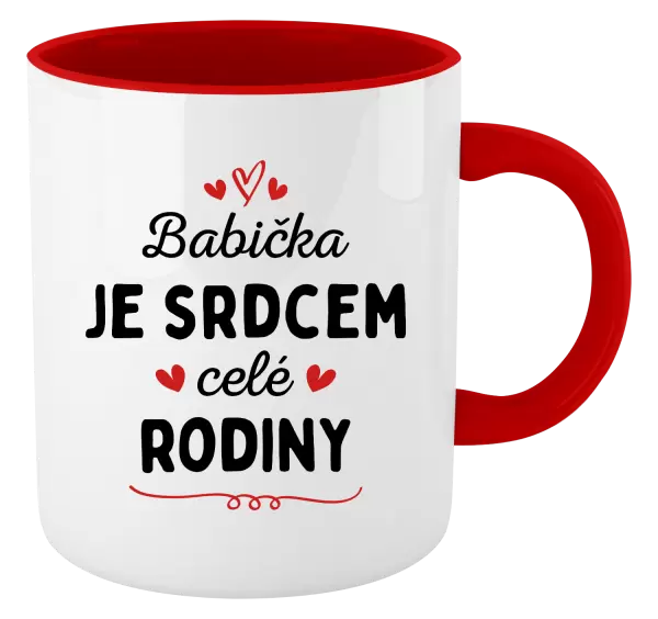 Hrnek Babička je srdcem celé rodiny