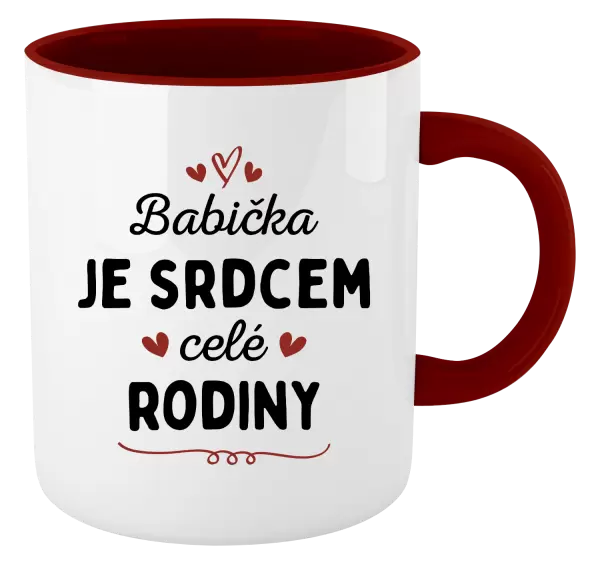 Hrnek Babička je srdcem celé rodiny