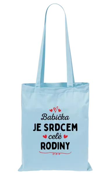 Látková taška Babička je srdcem celé rodiny