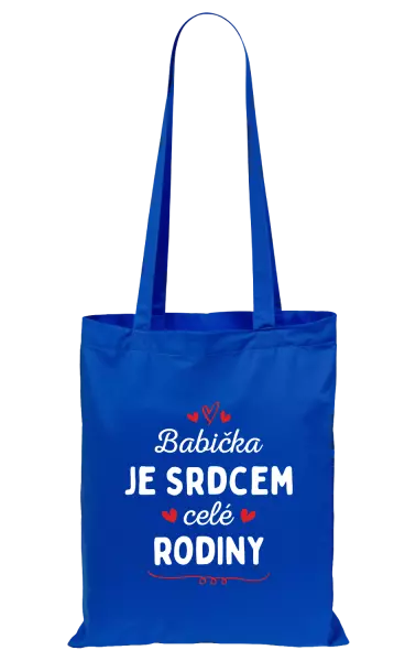 Látková taška Babička je srdcem celé rodiny