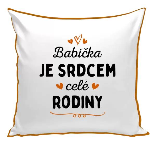 Polštář Babička je srdcem celé rodiny