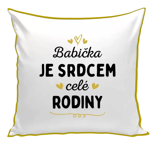 Polštář Babička je srdcem celé rodiny