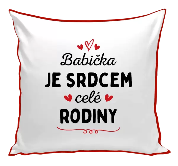 Polštář Babička je srdcem celé rodiny