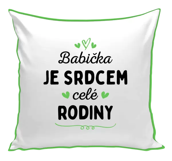 Polštář Babička je srdcem celé rodiny