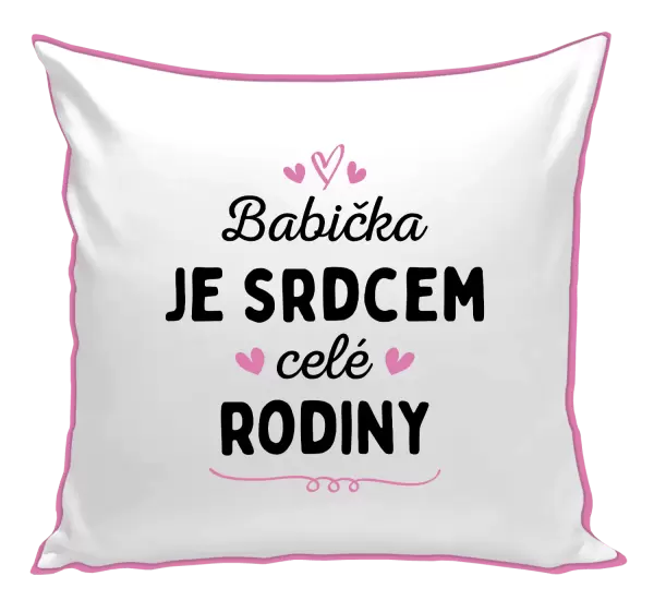 Polštář Babička je srdcem celé rodiny