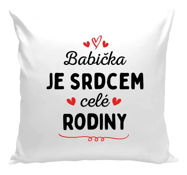 Polštář Babička je srdcem celé rodiny