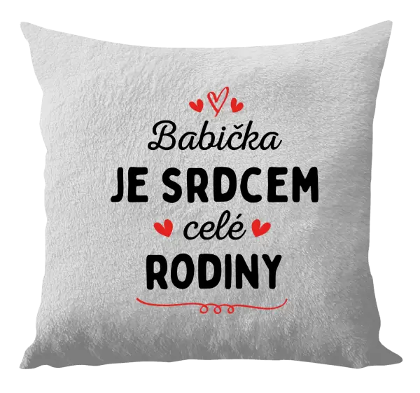 Polštář Babička je srdcem celé rodiny