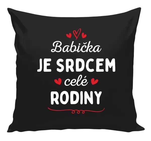 Polštář Babička je srdcem celé rodiny