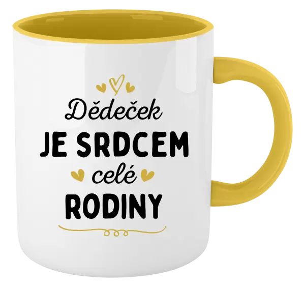 Hrnek Dědeček je srdcem celé rodiny