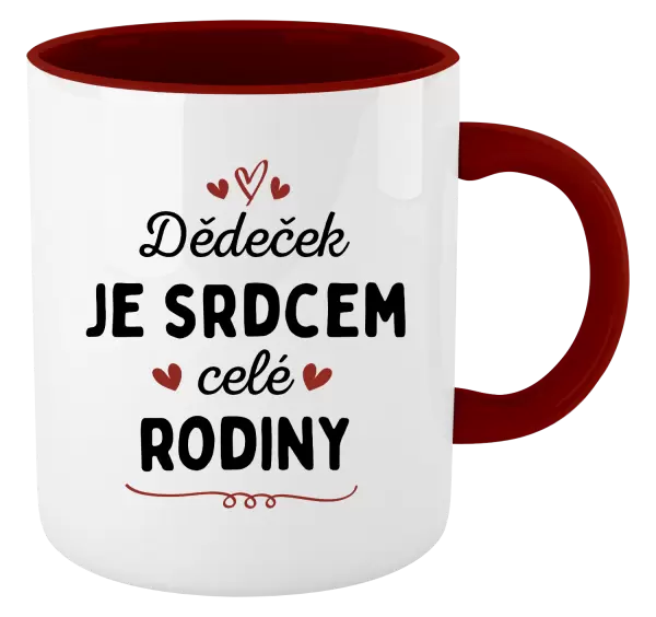 Hrnek Dědeček je srdcem celé rodiny