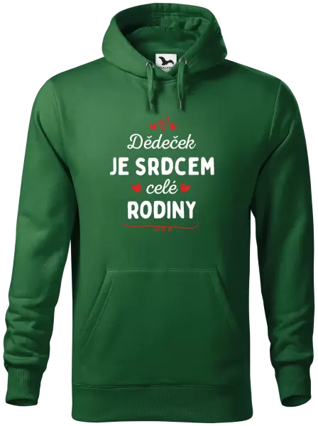 Pánská mikina Dědeček je srdcem celé rodiny