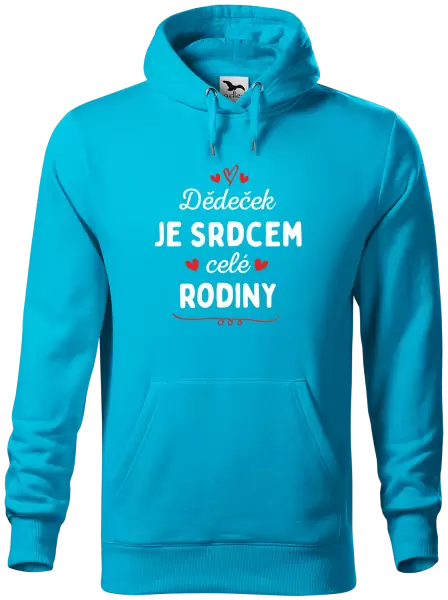 Pánská mikina Dědeček je srdcem celé rodiny