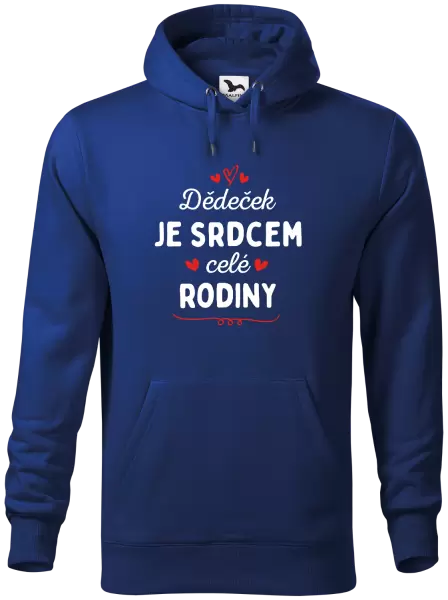 Pánská mikina Dědeček je srdcem celé rodiny