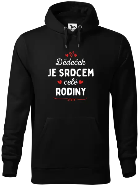 Pánská mikina Dědeček je srdcem celé rodiny