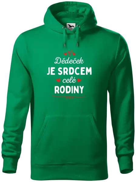 Pánská mikina Dědeček je srdcem celé rodiny